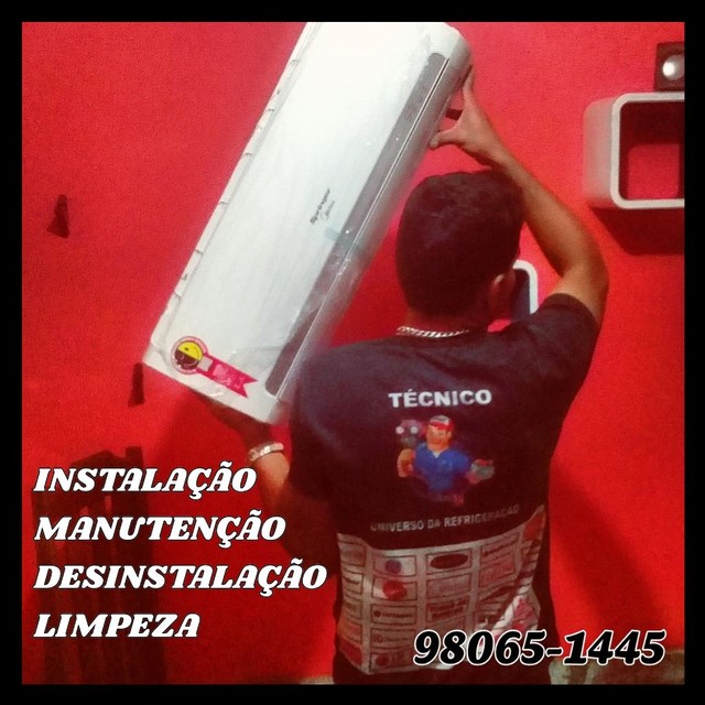 Manutenção Limpeza Instalação ar condicionado split 