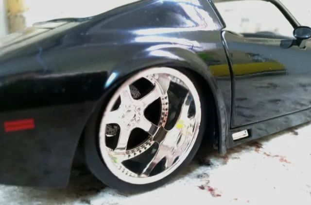 1972 Pontiac Firebird Trans Am, Black - Jada Toys Bigtime Muscle 1/24 Diecast Model - Foto 6