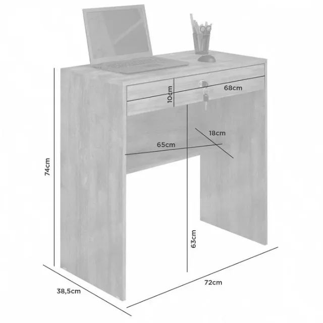 Mesa para Escritório ou Residencial cC/Chave Compacta. Produto Novo Direto da Fábrica - Foto 4