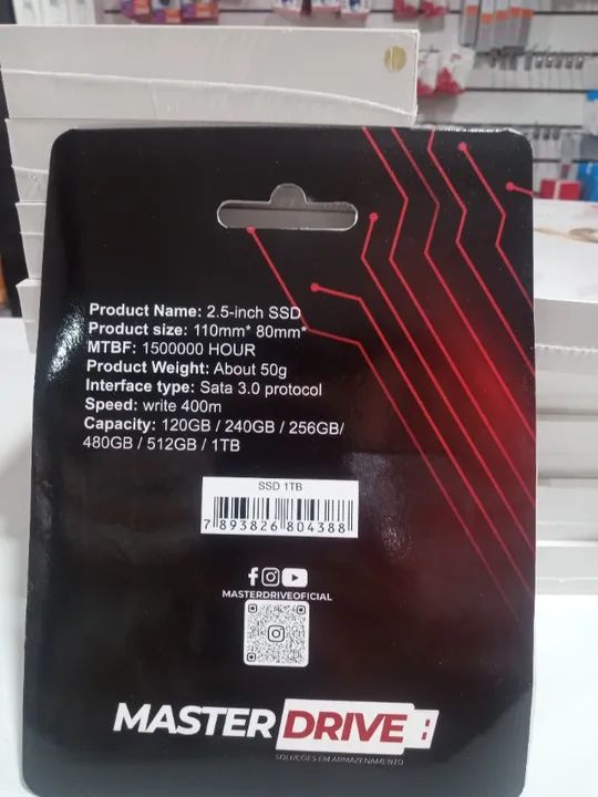 Ssd Disco Solido Master Drive 1tb 10x Mais Rápido Cor Preto - Foto 4
