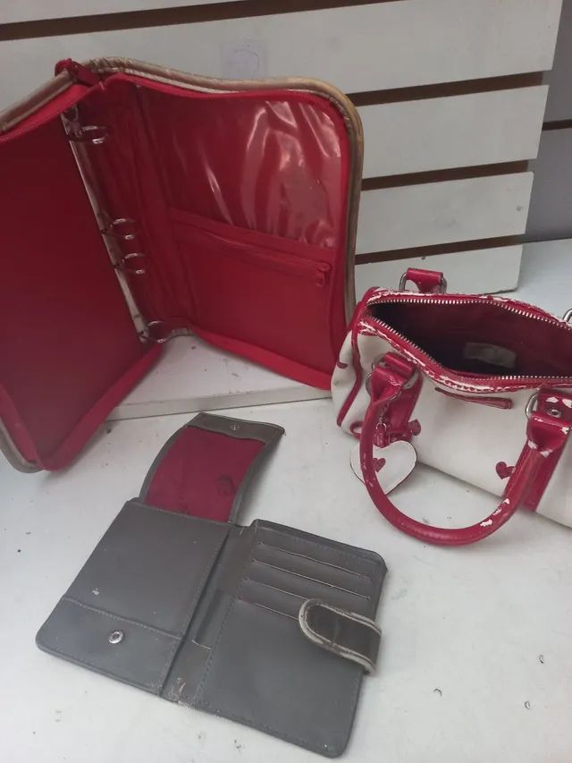3 pç antigas betty boop 1 fichario, 1 bolsa,1 carteira  - Foto 4