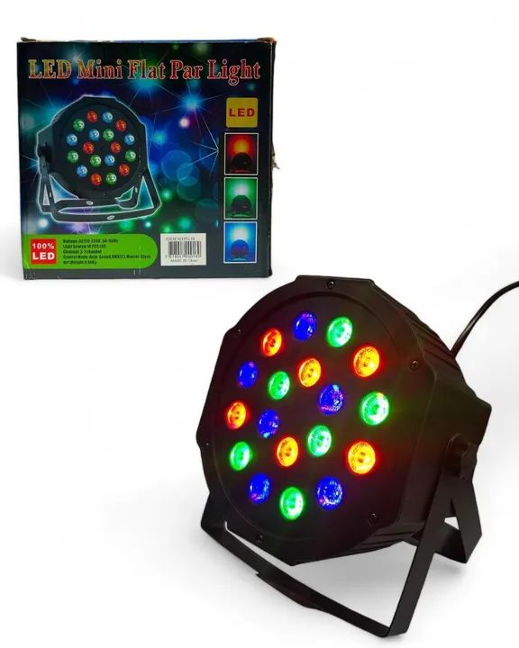 Canhão Refletor 18 Leds RGB