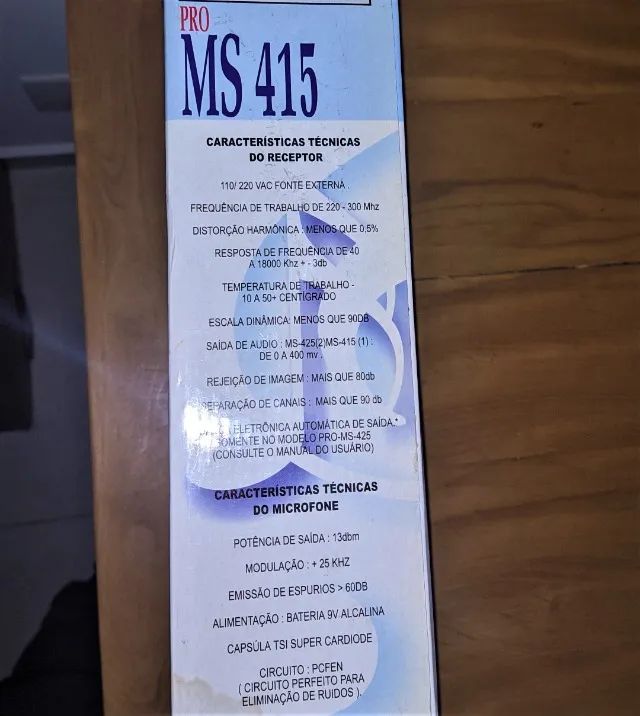 Pro MS425 - Kit Microfone sem Fio - TSI - Foto 5