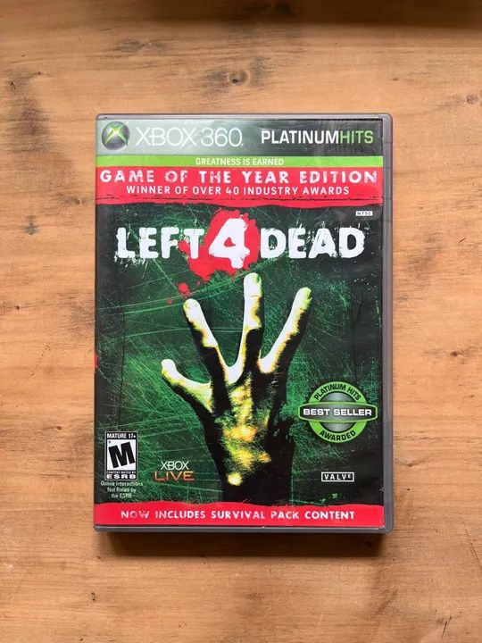 Jogo left 4 dead Xbox 360 platinum hits