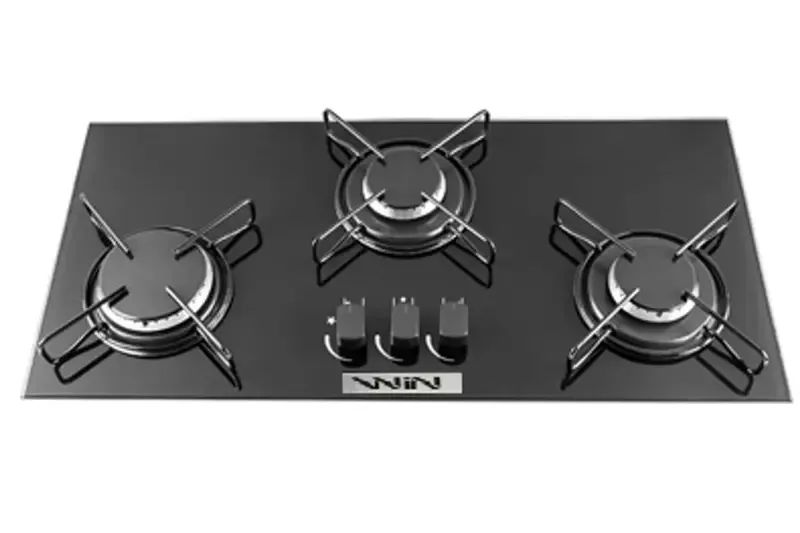 Cooktop WIN 3 Bocas de Embutir Preto Acend. Automático Biv. Fogões e