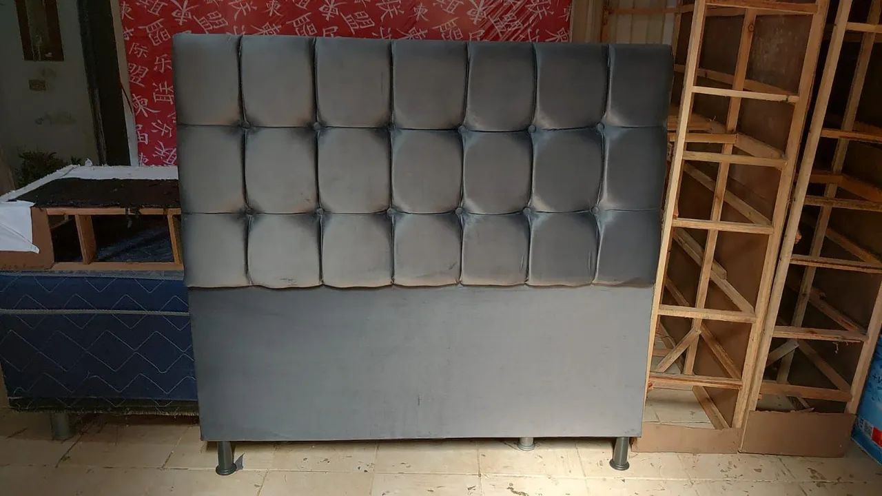 PROMOÇÃO RELÂMPAGO CABICEIRA CASAL DE PÉ no suedy 