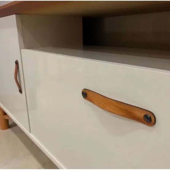 Rack 3 portas Félix off white / cedro- FRETE GRÁTIS - Foto 2