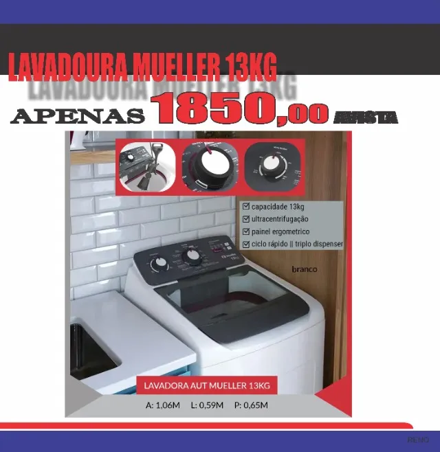 Lavadoura Mueller 17 kg / 12