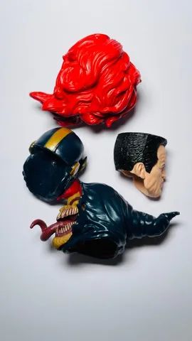 Marvel Legends Lote de 4 Cabeças : flama / cabeça de martelo / thanos / demogoblin - Foto 2