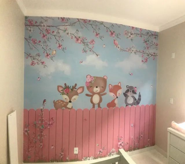 Papel de parede, Adesivo, Tecido (Instalação) - Foto 4