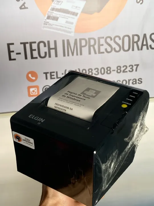 Impressora Térmica de Cupom Elgin I9 Rede + USB