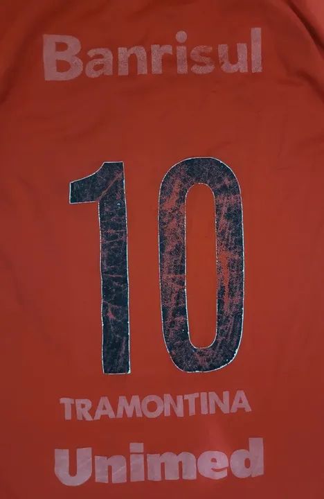 Camisa Oficial Internacional Porto Alegre Nike Vermelha #10 tamanho G - Foto 4