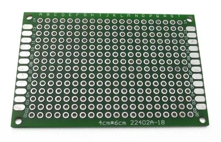 Placa De Circuito Impresso Dupla Face 4x6 Cm KIT 2 Unidades   Arduino Automação COD-CP83   - Foto 2