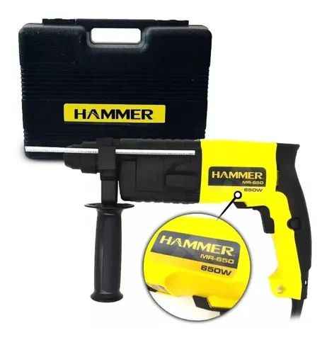 Martelete Perfurador Hammer 650w 220v - Foto 3