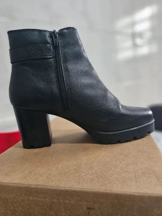 Bota Stiletto de couro  - Foto 3