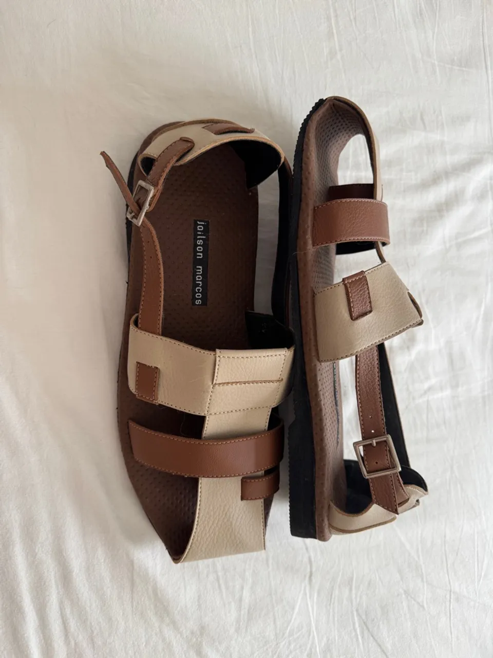 Sandália Masculina Couro - Jailson Marcos