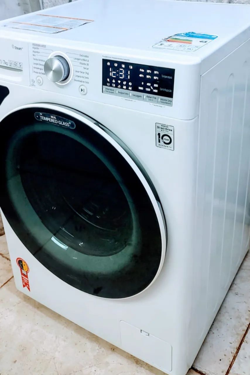 LAVA e SECA 11Kg LG Wi-Fi SMARt Aí Inteligência Artificial SemiNova com Garantia  - Foto 3