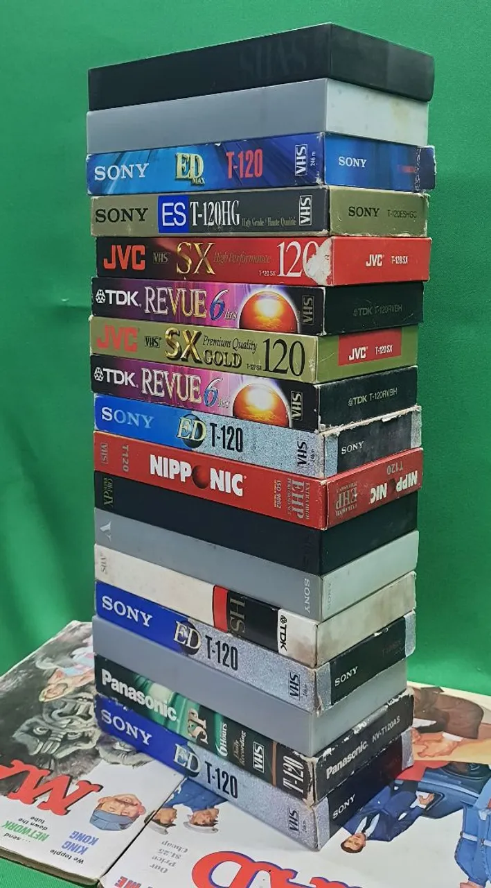 Lote Fitas VHS Variadas VALOR UNITÁRIO
