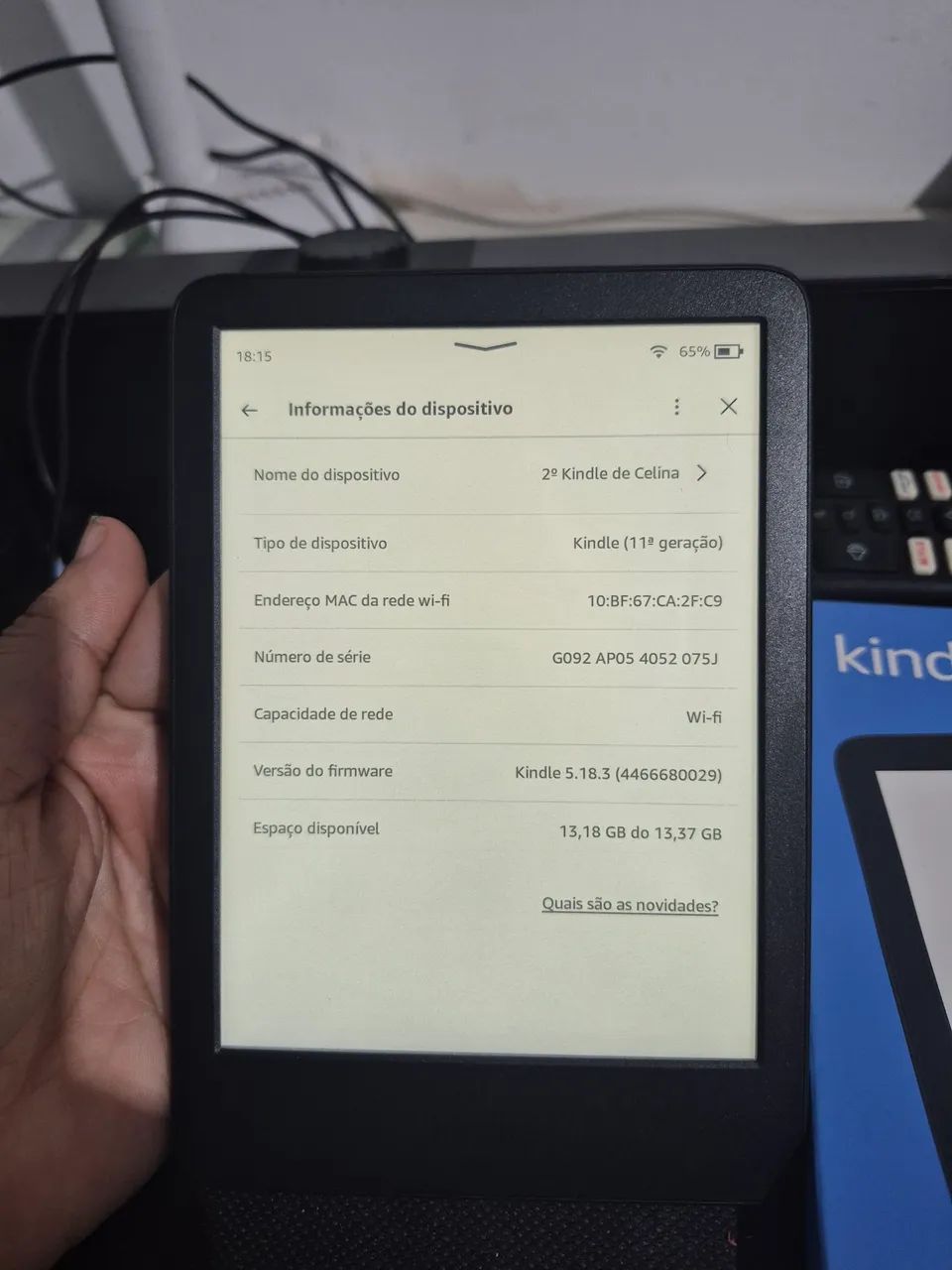 Kindle 11° geração 16GB