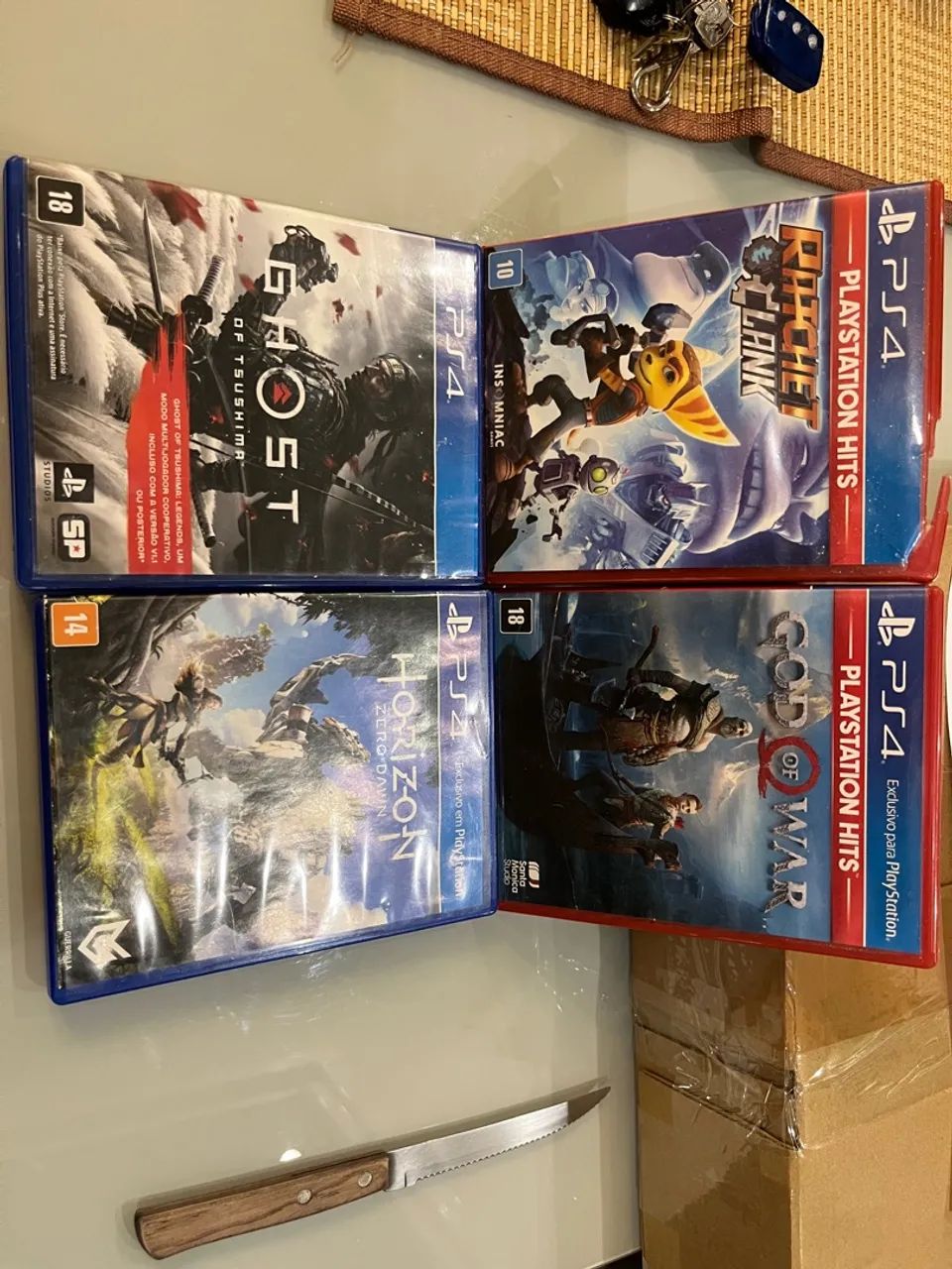 4 Jogos PS4 - Ratchet & Clank, God of War, Ghost of Tsushima e Horizon Zero Dawn - Foto 2