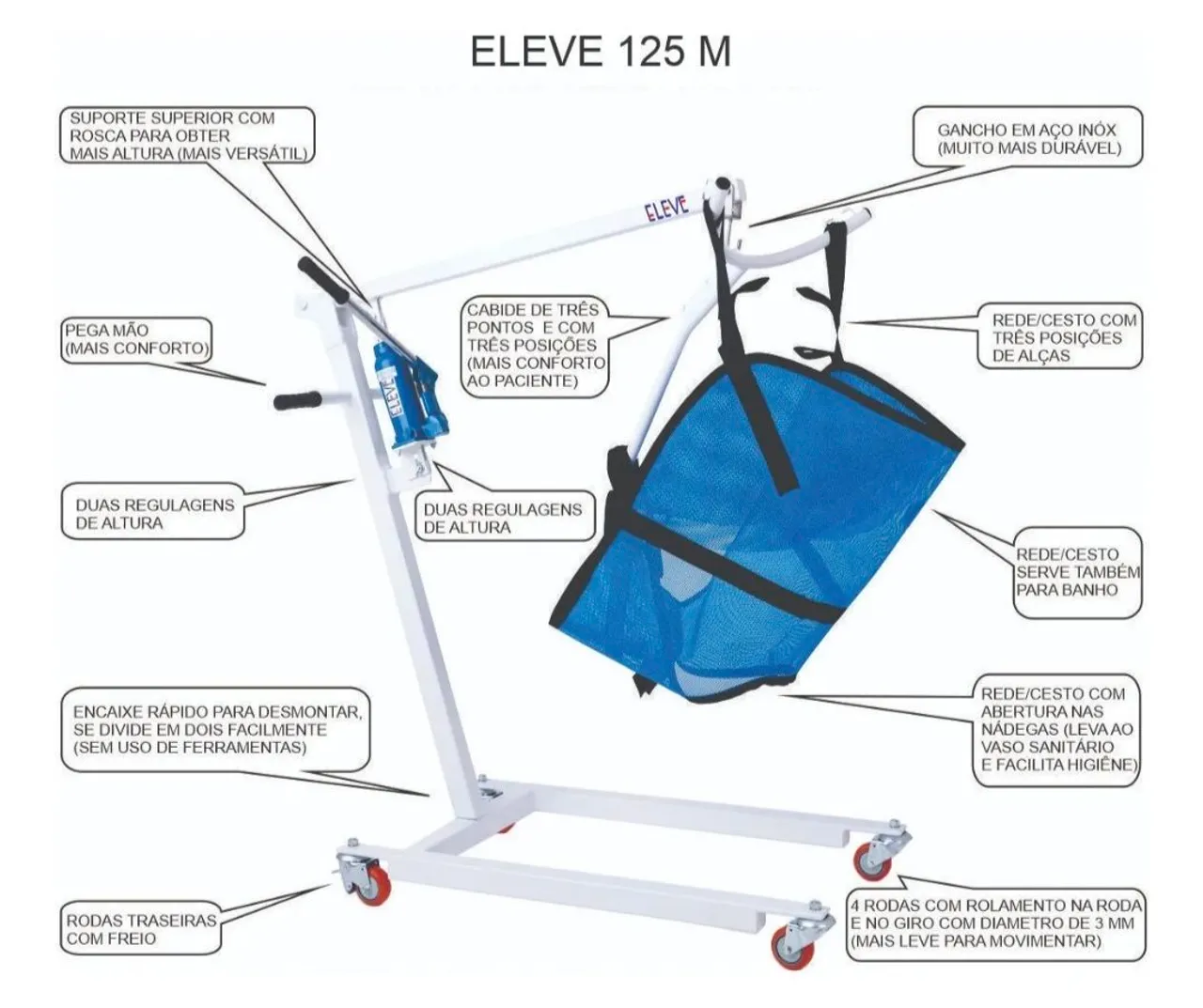 Elevador para pacientes ELEVE 125 M
