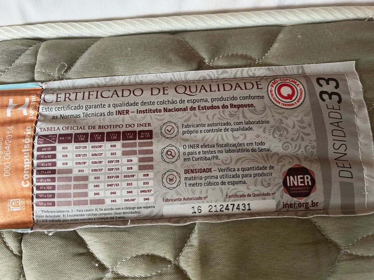 Colchão Castor Sleep Max D33 Queen - Ótimo estado - Foto 4