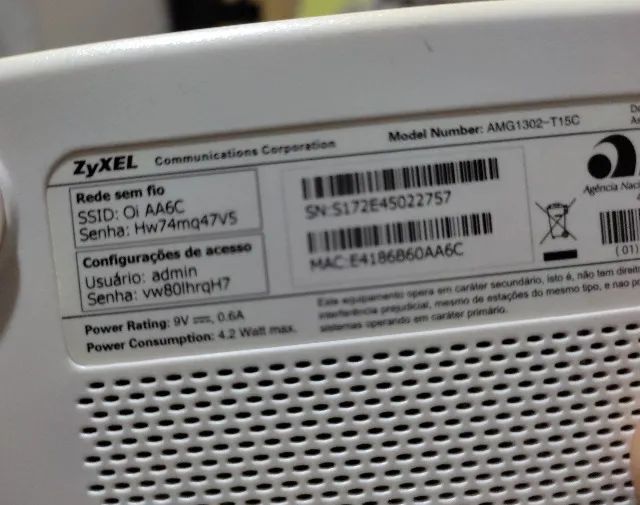 Roteador wireless e modem Zyxel AMG1302-T15C - Foto 2