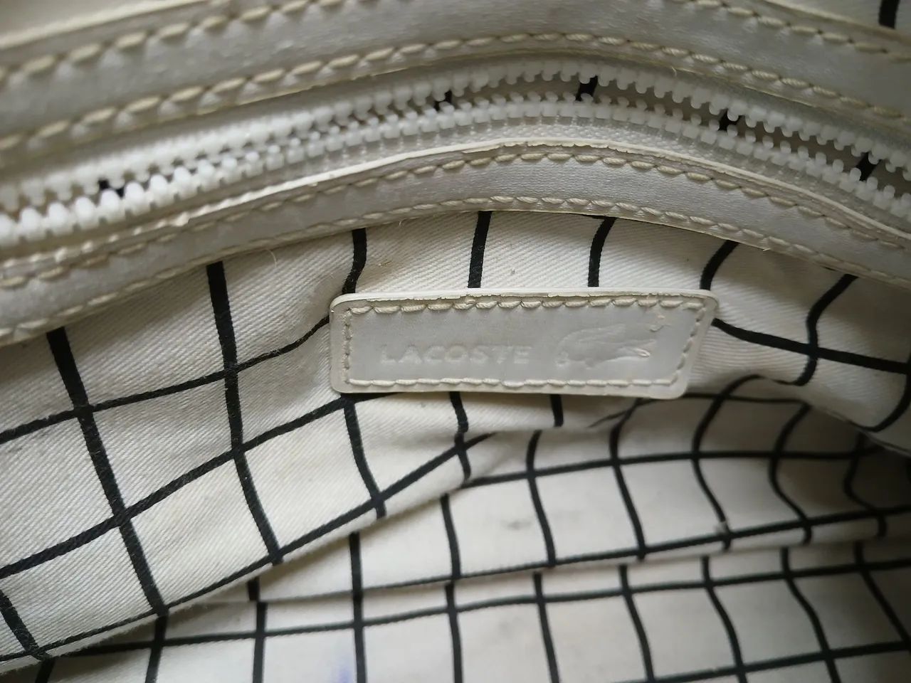 Bolsa Lacoste Feminina- Azul - Usada - Foto 4