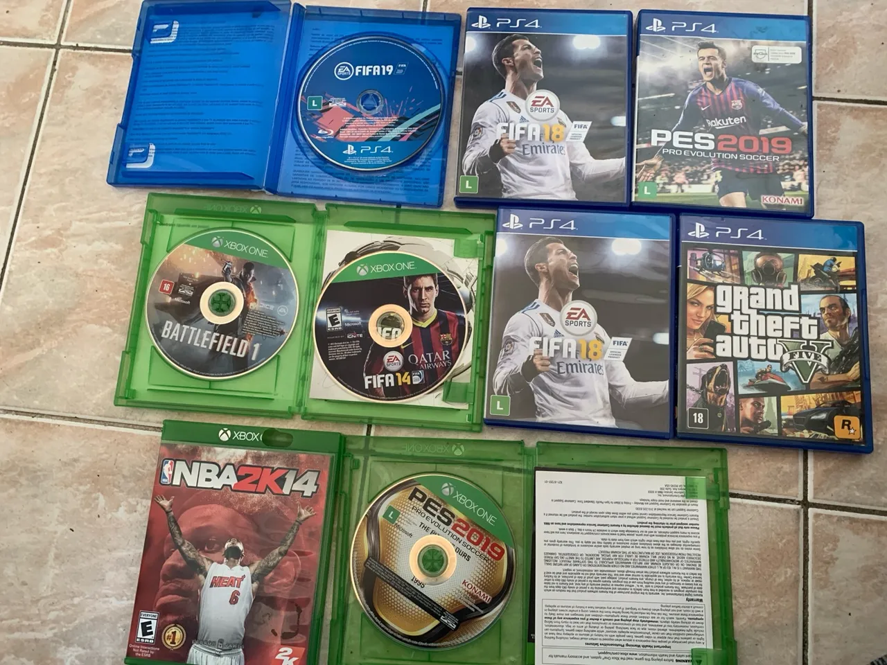 Coleção de Jogos PS4 e Xbox One