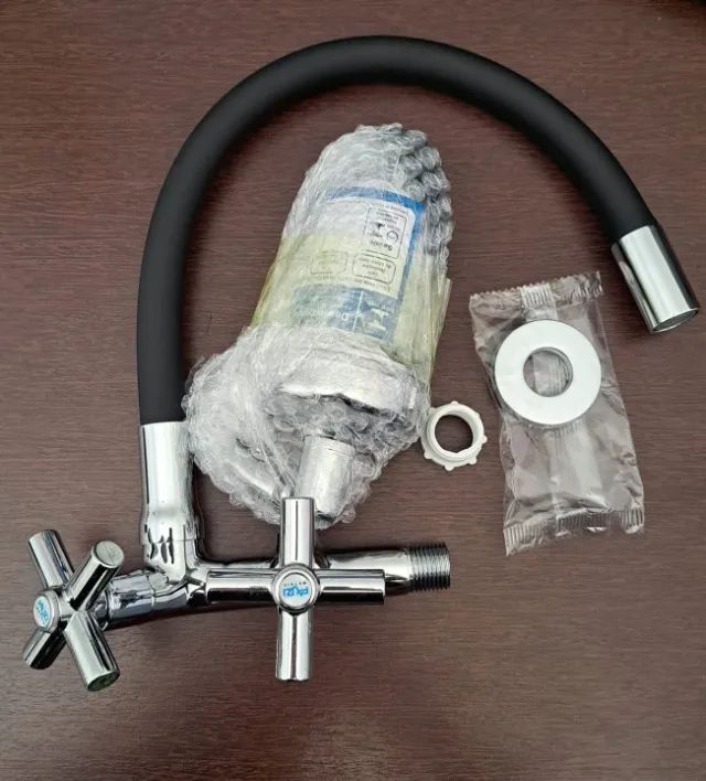 Torneira cozinha ou área gourmet com filtro parede 1/4 de volta - Foto 2