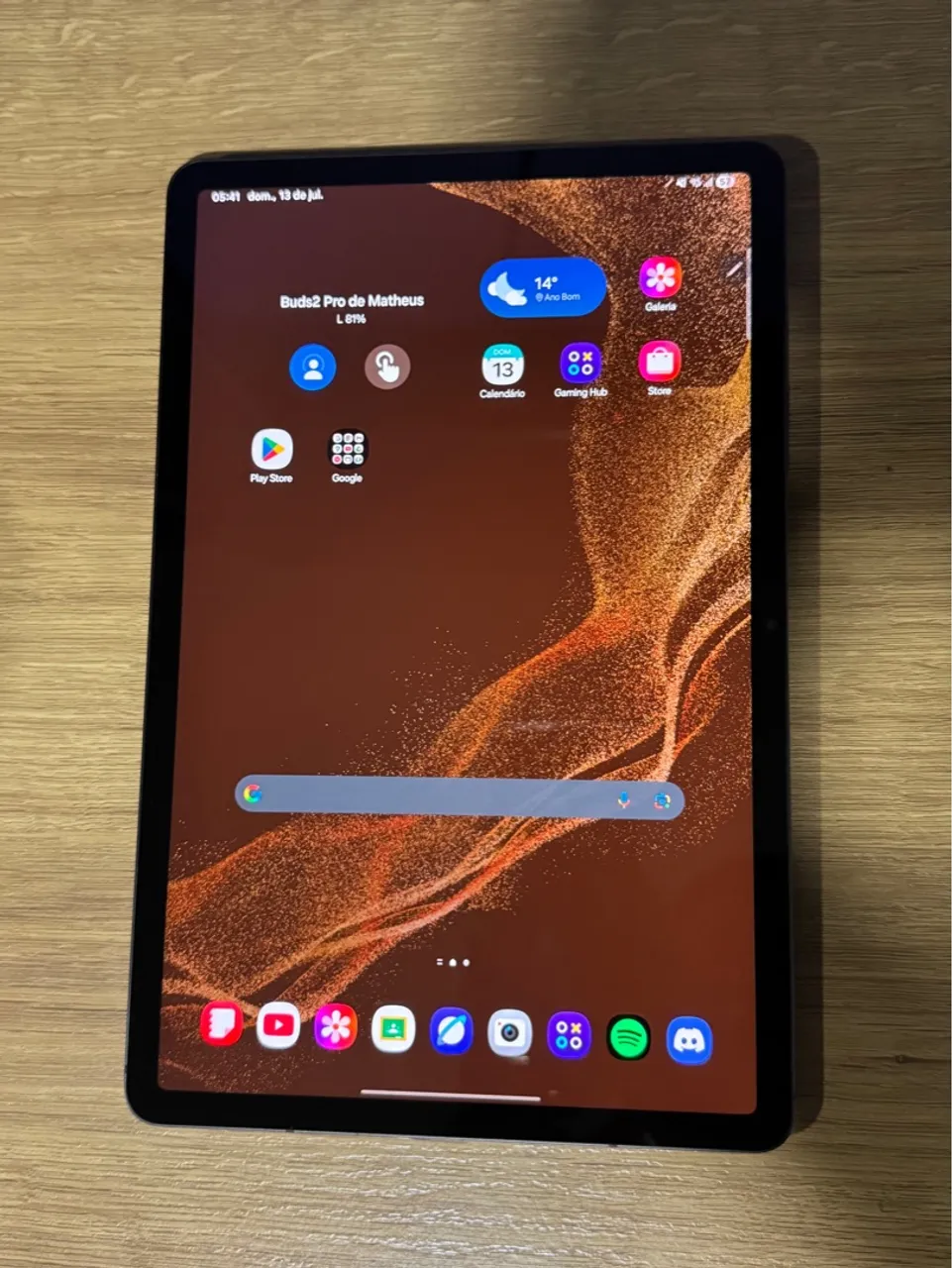 Tablet Samsung Galaxy Tab S8 5G- 256gb / 8gb