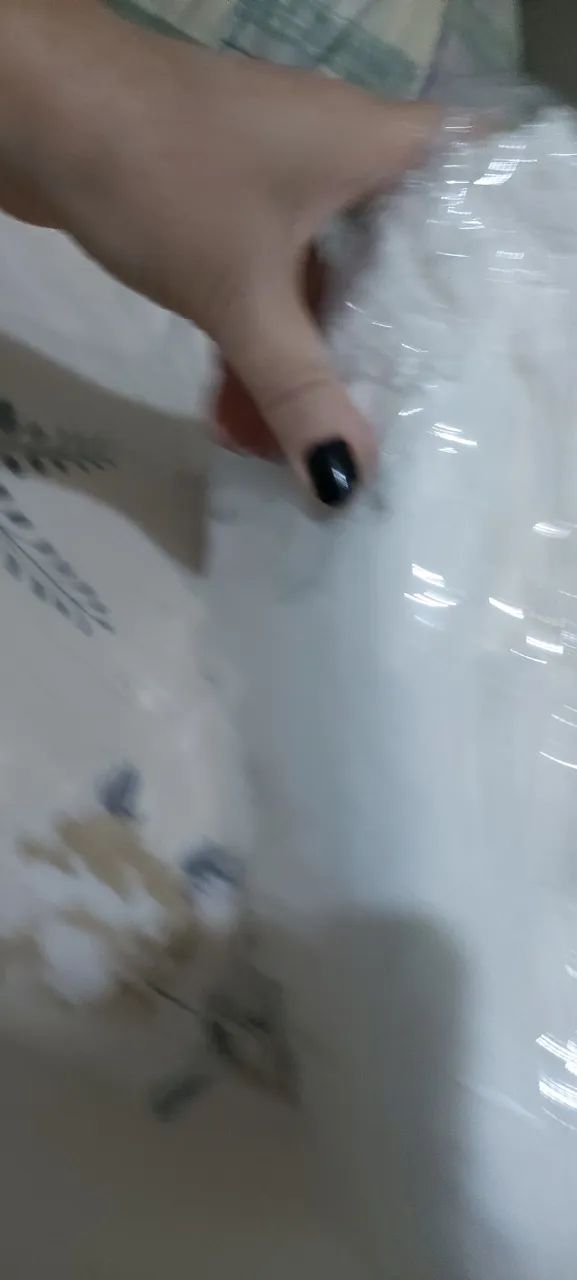 saia para box e lençol king - Foto 4