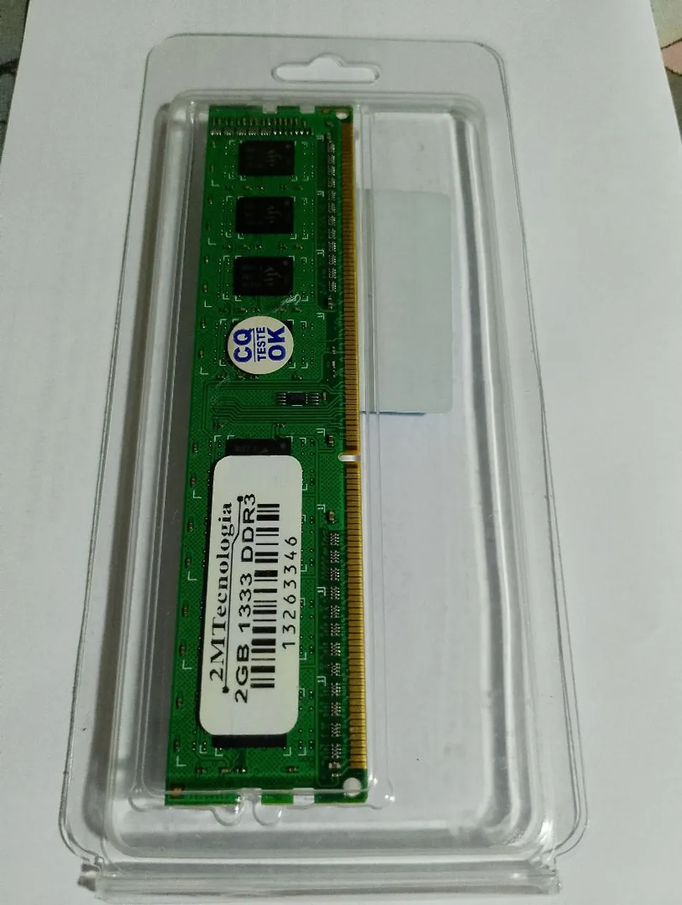 Memória RAM 2GB DDR3 1333MHz