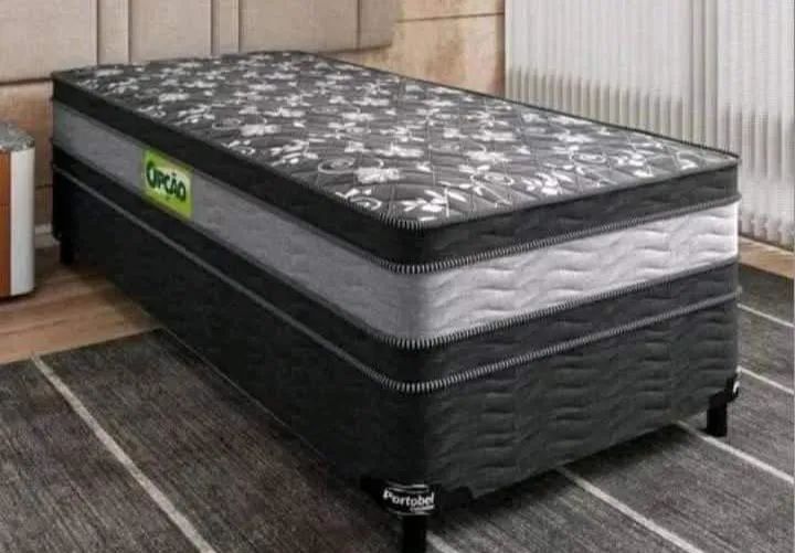 Cama Box solteiro com Colchão Ortopédico