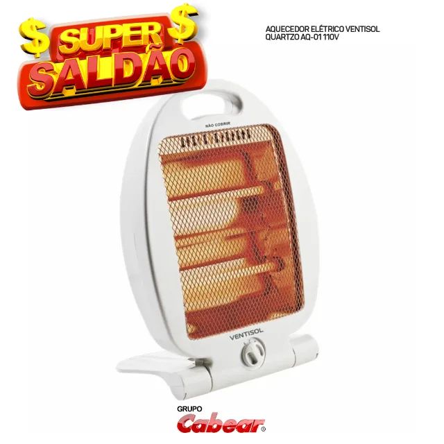 VENTISOL - AQUECEDOR QUARTZO 127V - 800W - Foto 2
