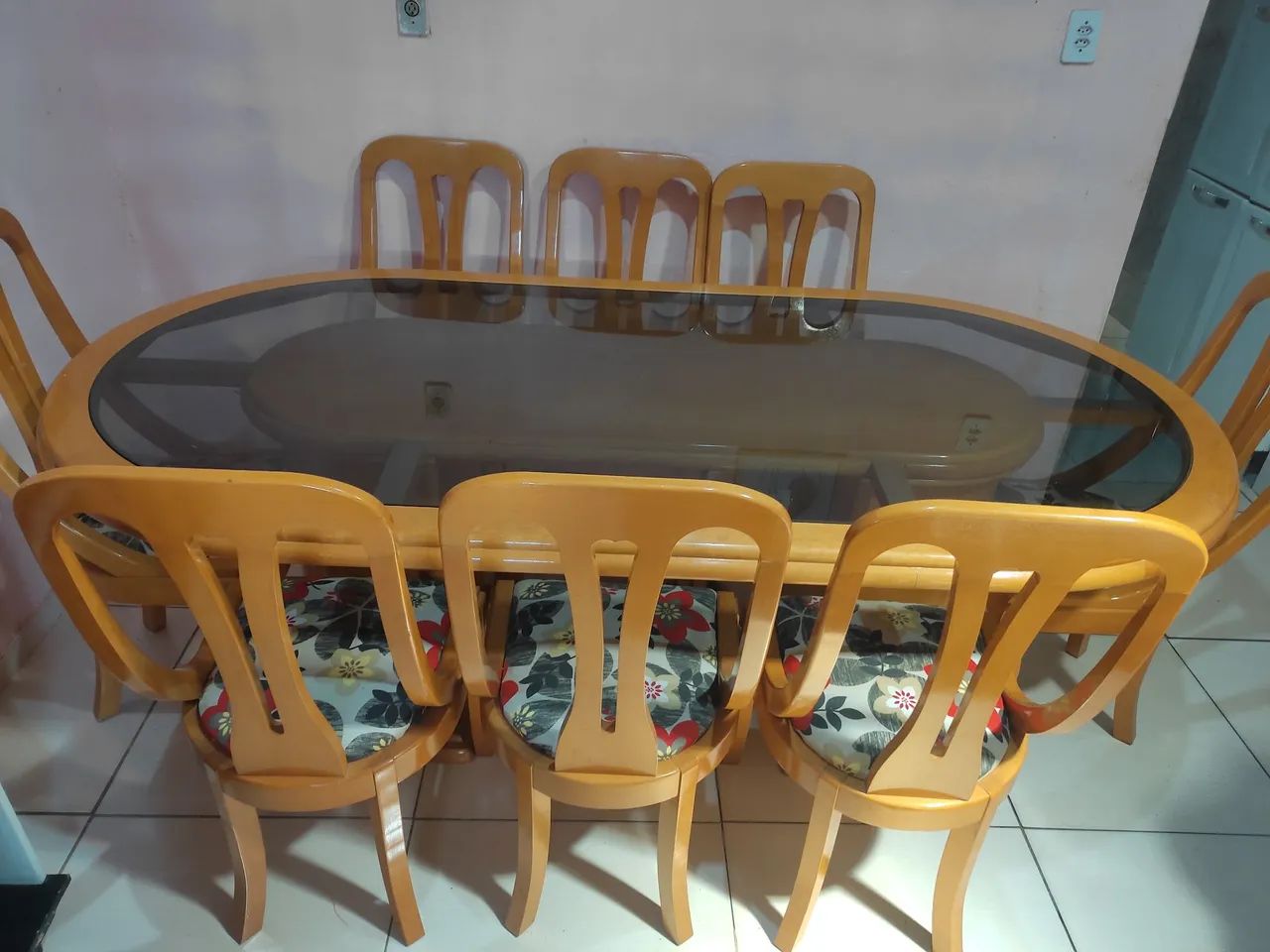 Mesa de jantar de 8 cadeiras 64842834661121123