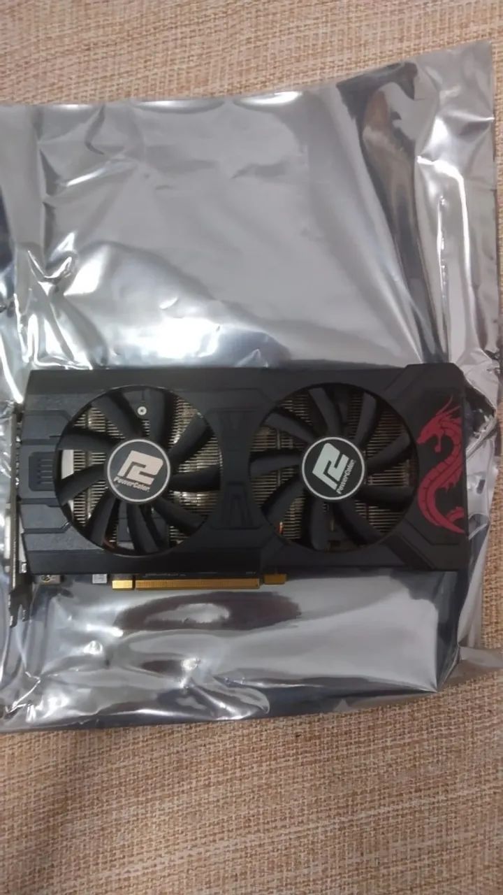 Placa De Vídeo Powercolor Red Dragon Radeon Rx 570 4gb Gddr5 (Usado)