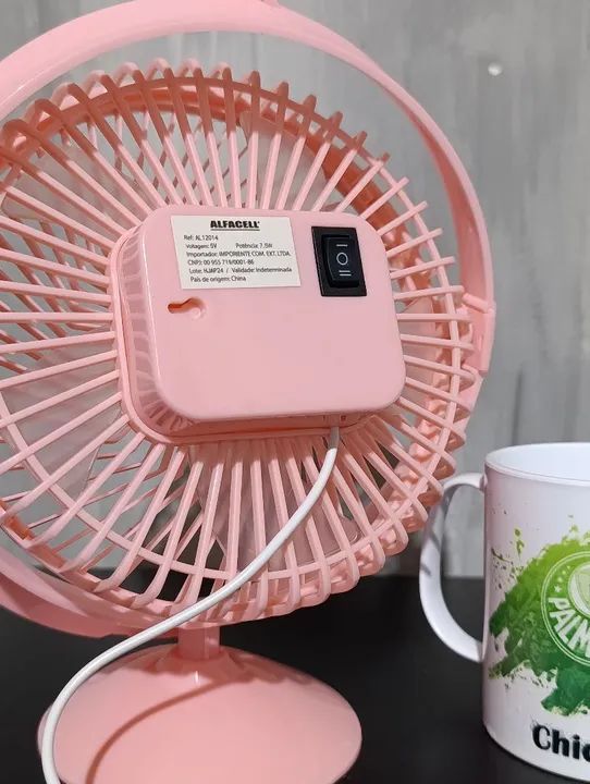 Ventilador de Mesa USB AlfaCell - Novo - Foto 4