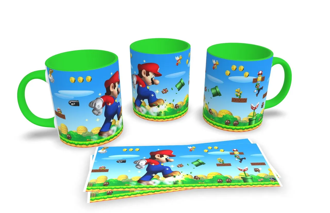 Canecas Super Mario - Decore e Divirta!