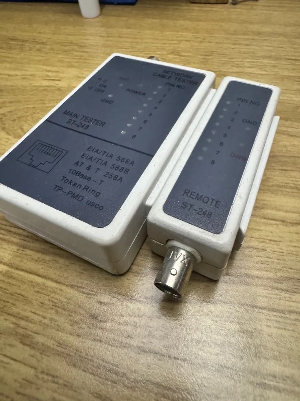 Testador de Cabo de Rede RJ45 BNC usado perfeito - Foto 3