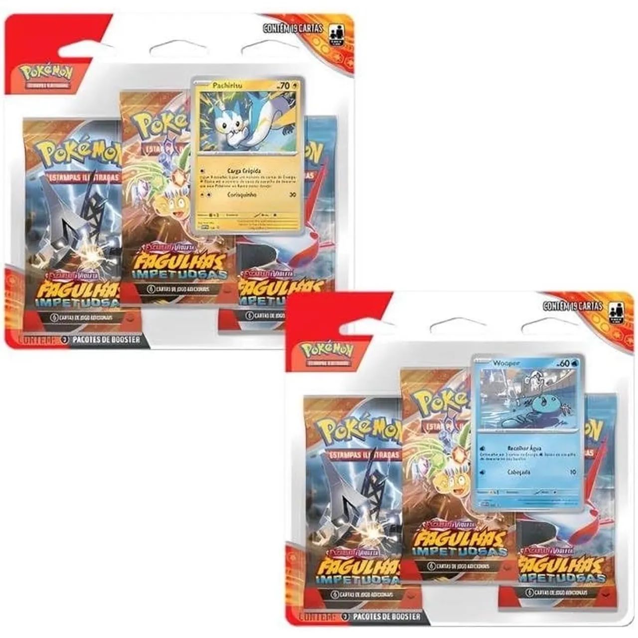 Triple Pack FAGULHAS IMPETUOSAS booster Pokémon TCG