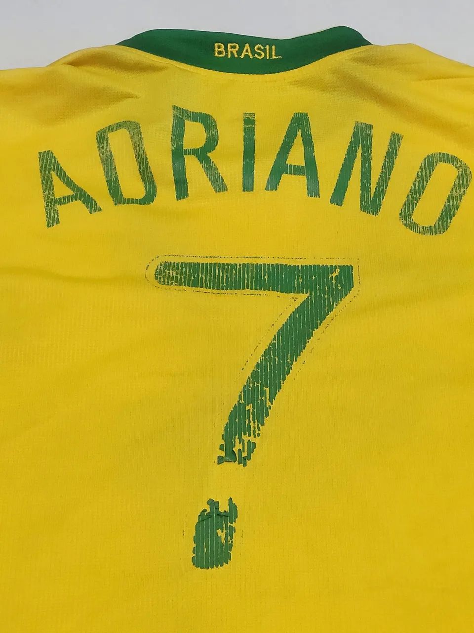 Camisa Seleção Brasileira amarela copa do mundo 2006 GG #7 Adriano  - Foto 4