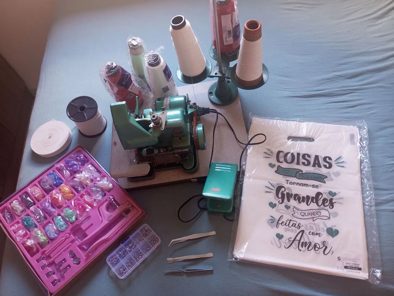 Máquina overloque+ outros produtos juntos! - Foto 3