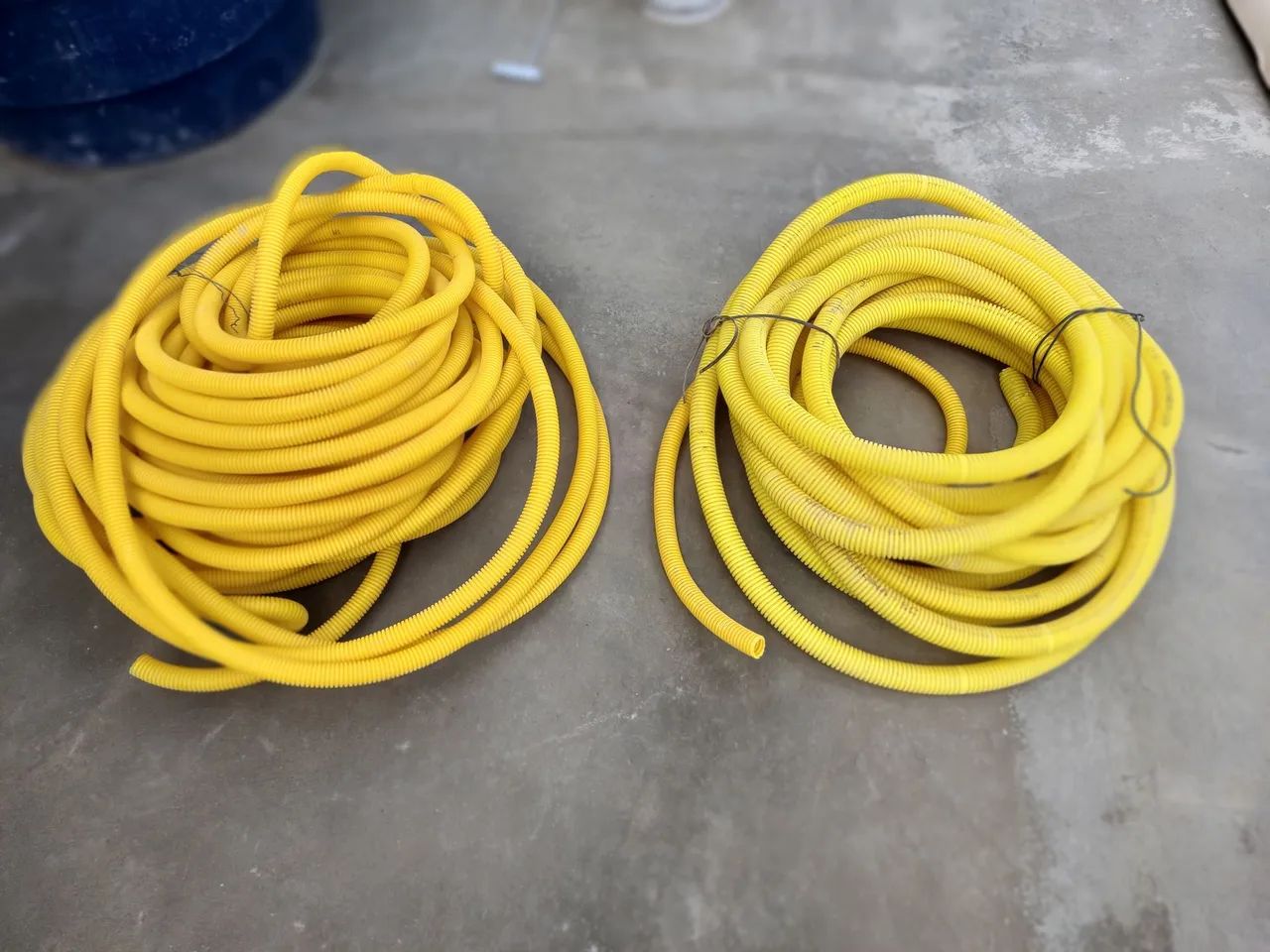 Eletroduto Amarelo Corrugado para Instalações Elétricas