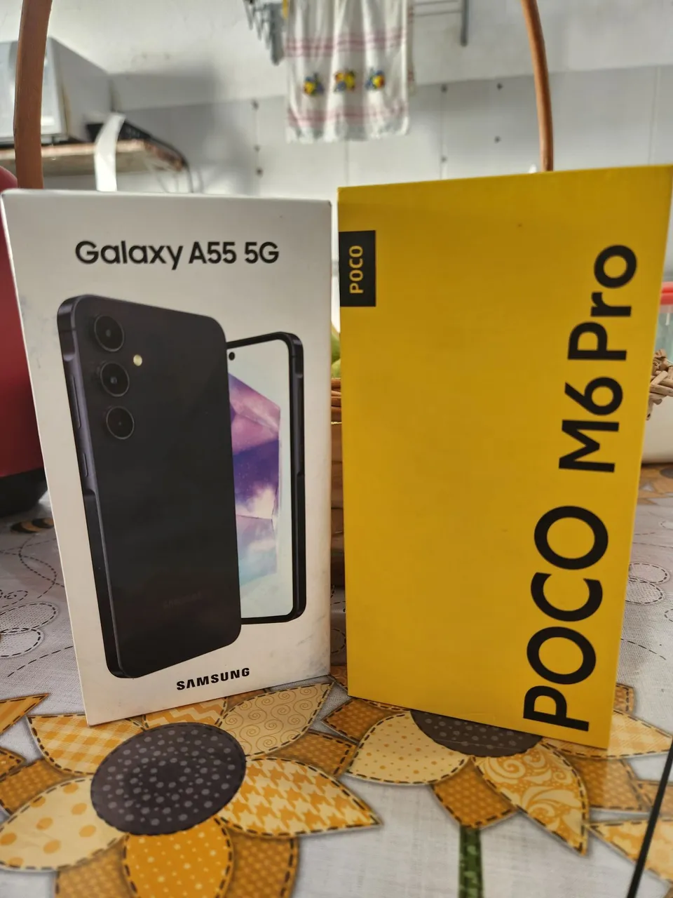 A55 5G e Poco M6 Pro de 256gb cada troco por iphone