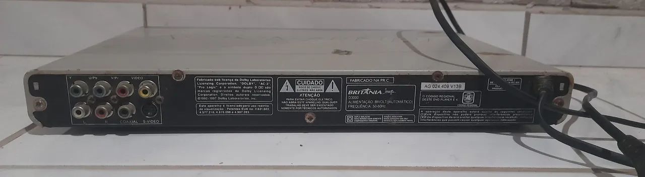 DVD Player Britânia D3000 Usado - Foto 2