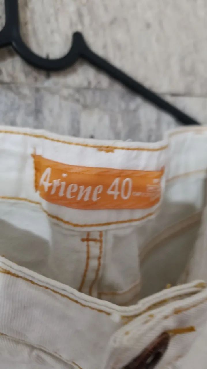 Saia Jeans Branco com Botões  - Foto 5
