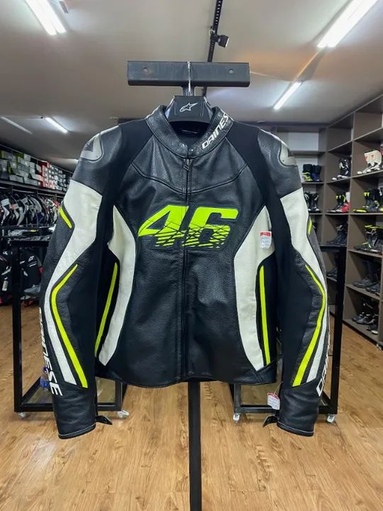 Jaqueta Couro Dainese VR46 D2 Tamanho 52 Eur Seminova Peças para