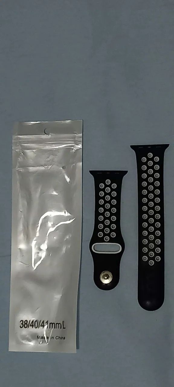 Pulseira para smartwatch, cor preta Compatível Com Apple Watch 38,40,41mm - Foto 2