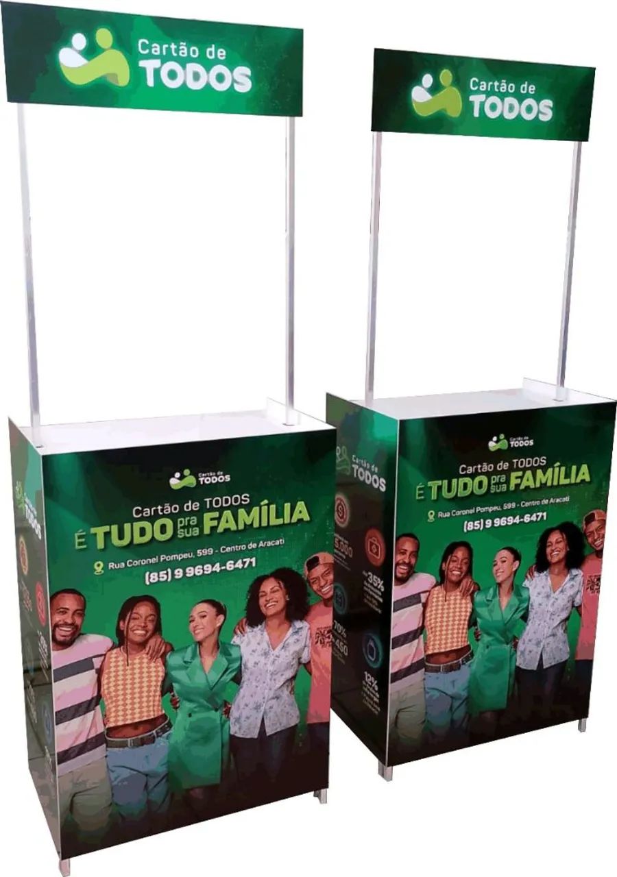 Expositores de Divulgação - Stand de vendas 